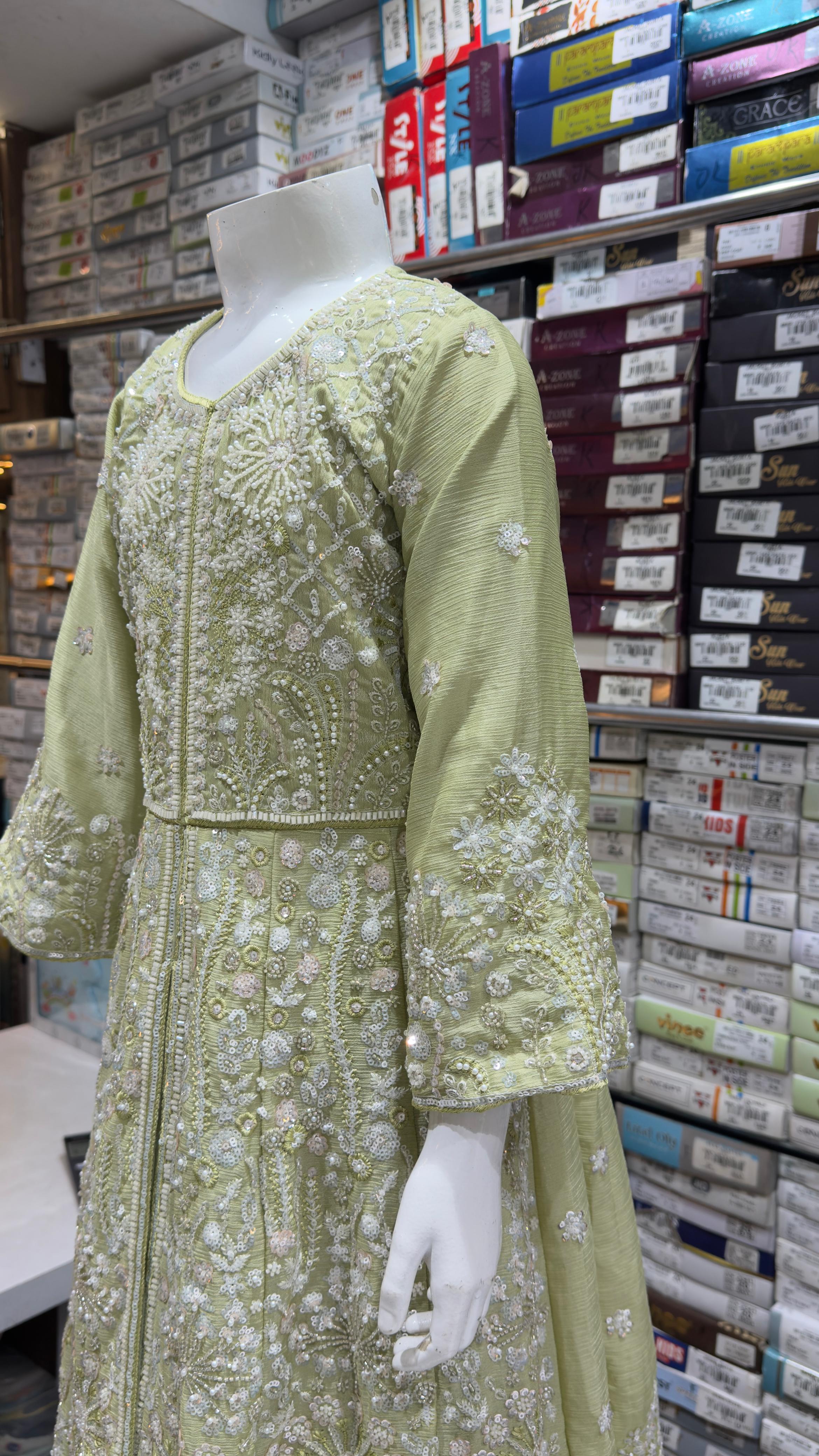 Front Cut Lehenga with Heavy Sharara for Kids | Designer Ethnic Wear | Hashmi Collection